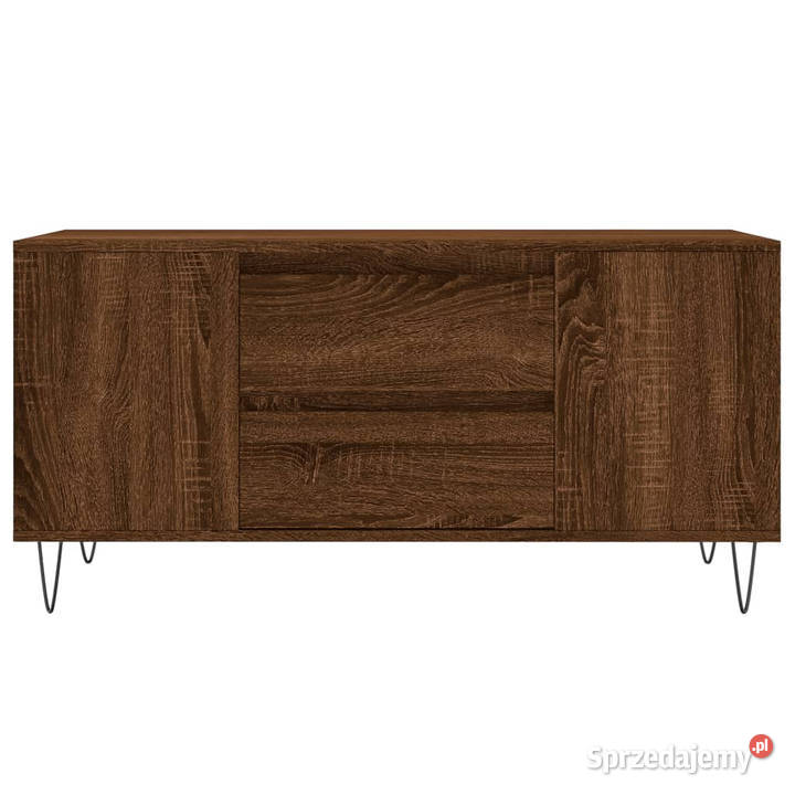Stolik kawowy brązowy dąb 102x445x50 WM831003 mazowieckie Warszawa sprzedam