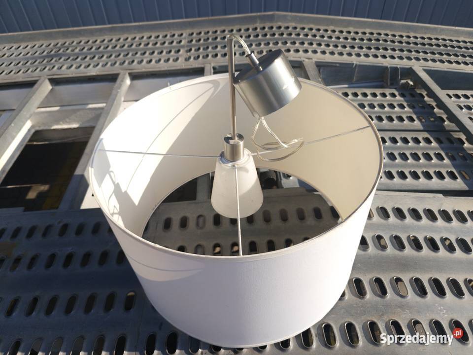 Lampa wisząca HAJFA 60 biały abażur stelaż biały śląskie Będzin