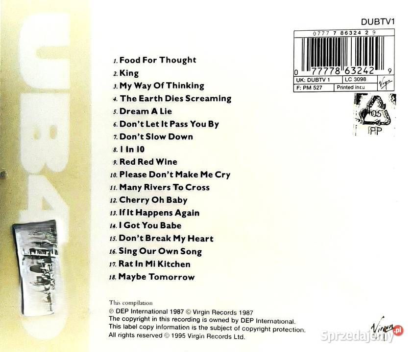 CD Nowa Album UB40 The Best of Volume One CD Bytom