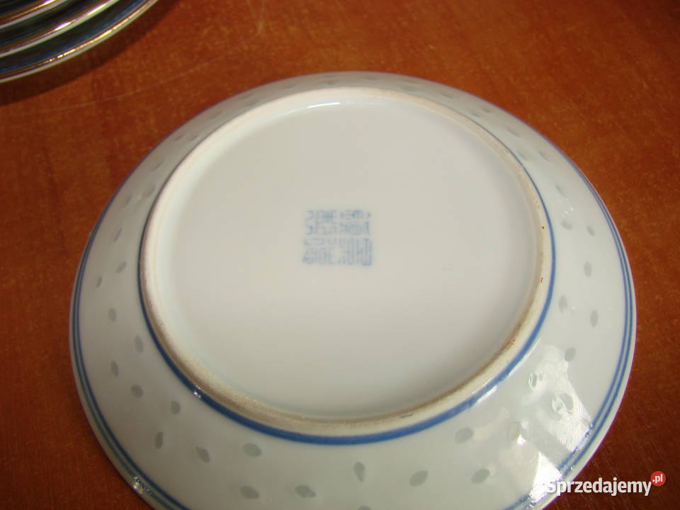 chińska ryżowa porcelana spodek Pruszcz Gdański
