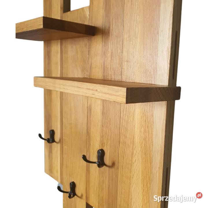 Wieszak drewniany loft wiszący na ścianę na Pszczyna