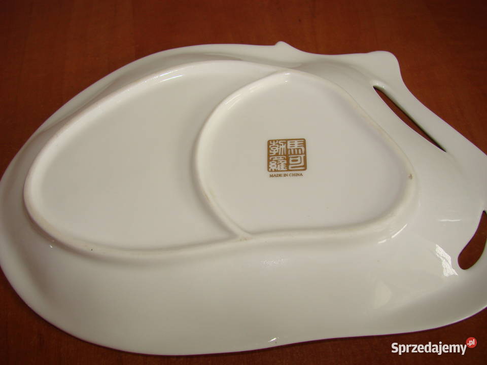 porcelanowy talerzykpodstawka ze słonecznikami pomorskie Pruszcz Gdański