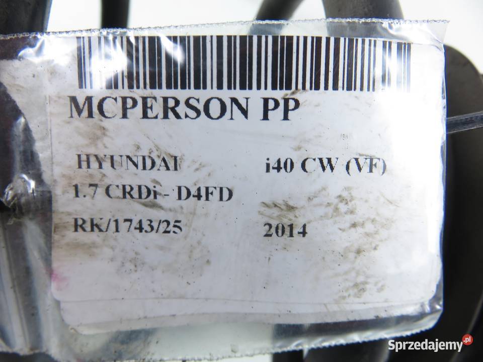 MCPERSON PRAWY PRZEDNI HYUNDAI i40 17 CRDi