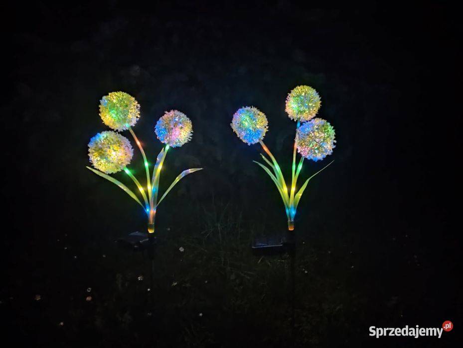 Nowe Lampki solarne LED dmuchawce kwiatki Blachownia