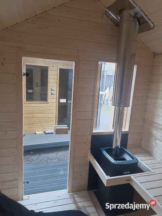 Domek Wakacyjny Drewniany Altana Sauna Drewutnia Konin