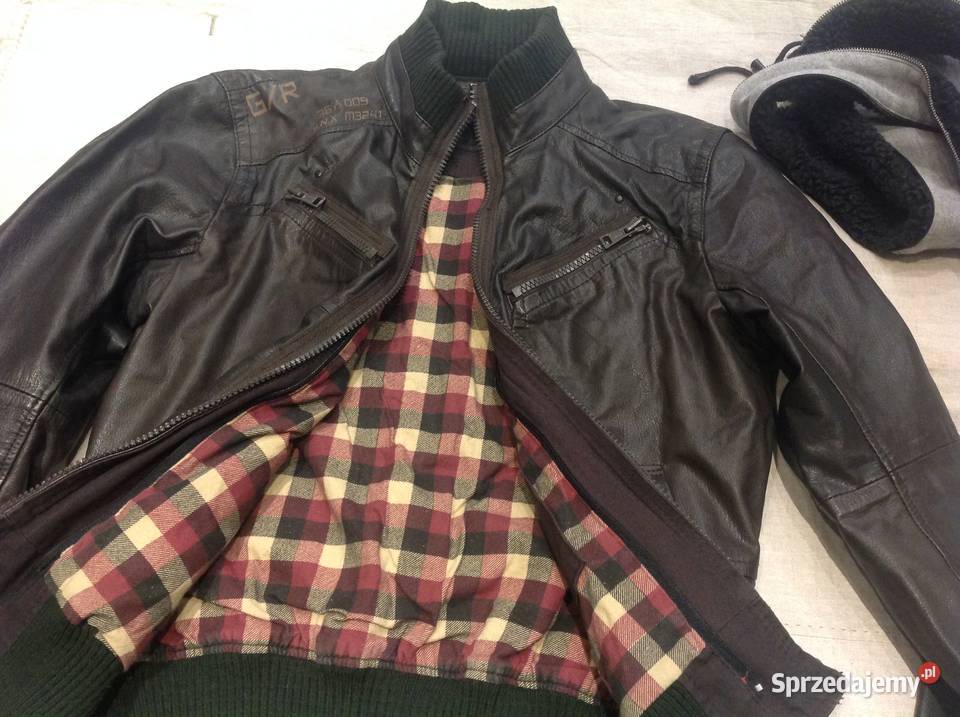 Kurtka Męska Skórzana RIVER ISLAND r M lubuskie Nowa Sól