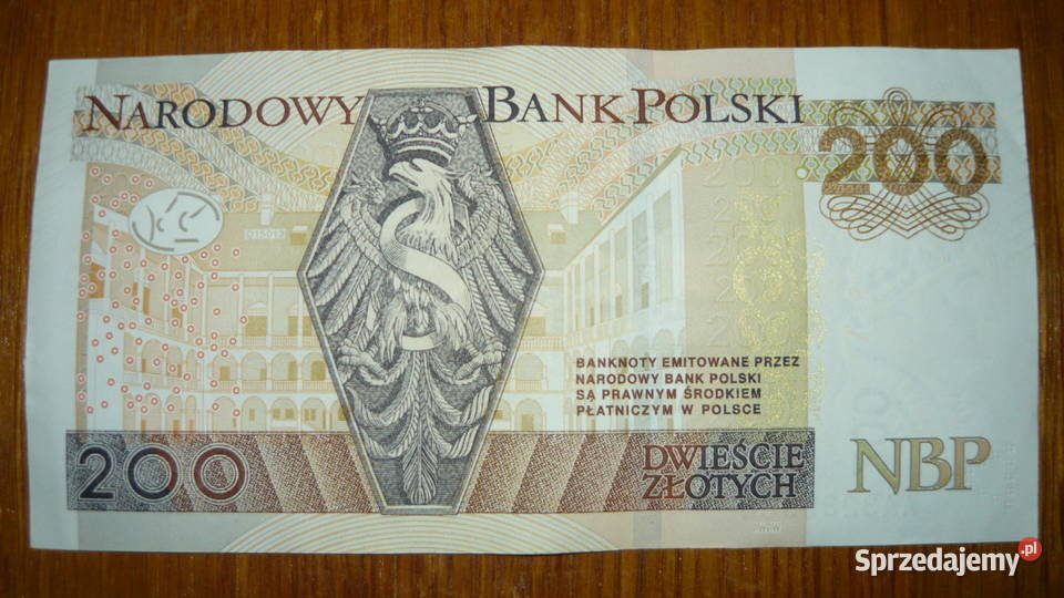 Banknot 200 seria AA 2015 r podlaskie
