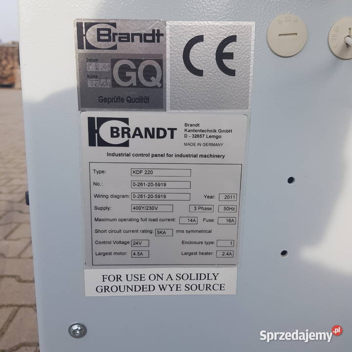Okleiniarka BRANDT KDF 220 CF HIGHFLEX Wstępny Gołańcz