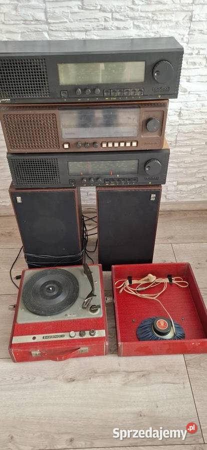 Glosniki radia gramofon prl Dąbrowa Górnicza