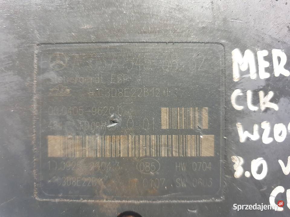 Mercedes CLK W209 POMPA ABS hamulcowa Rudka