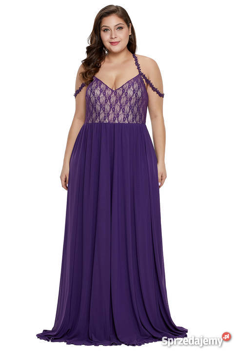 Suknia wieczorowa plus size wesele US 2628 4XL Jelenia Góra