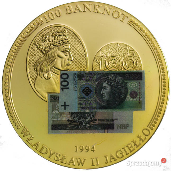 3 x Moneta Medal Banknot 10 Mieszko 20 Chrobry