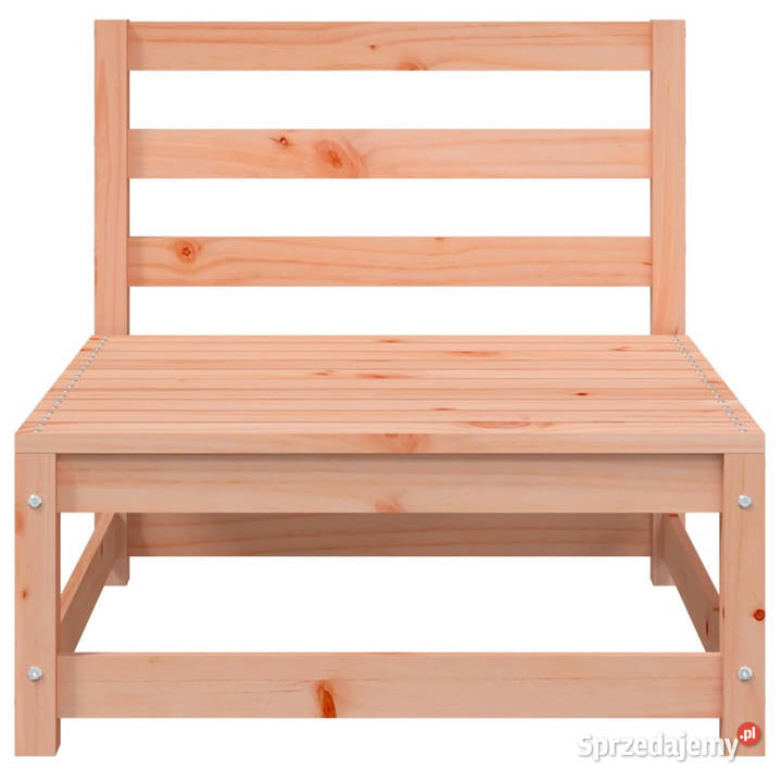 Sofa ogrodowa z podnóżkiem 2osobowa lite drewno