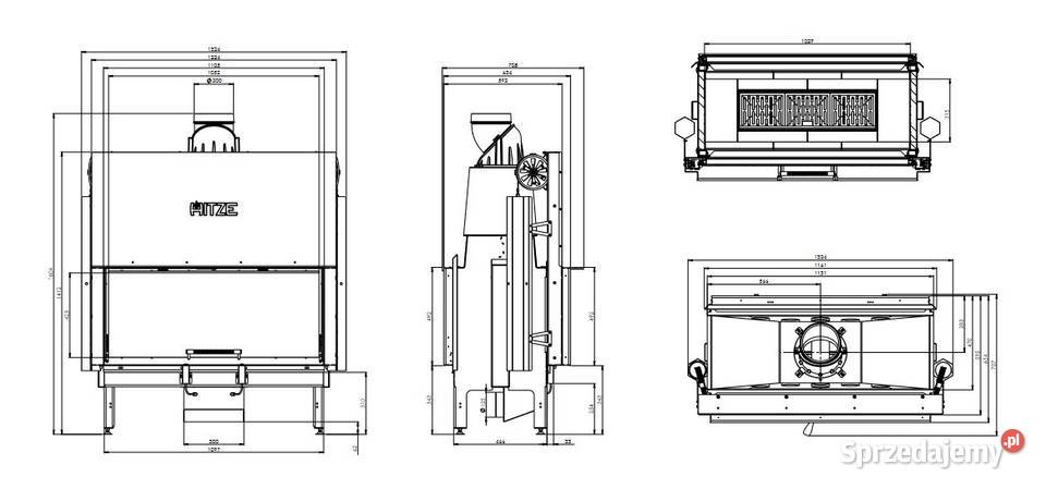 HITZE ARDENTE DUO 10543DGS Wkład kominkowy Poznań