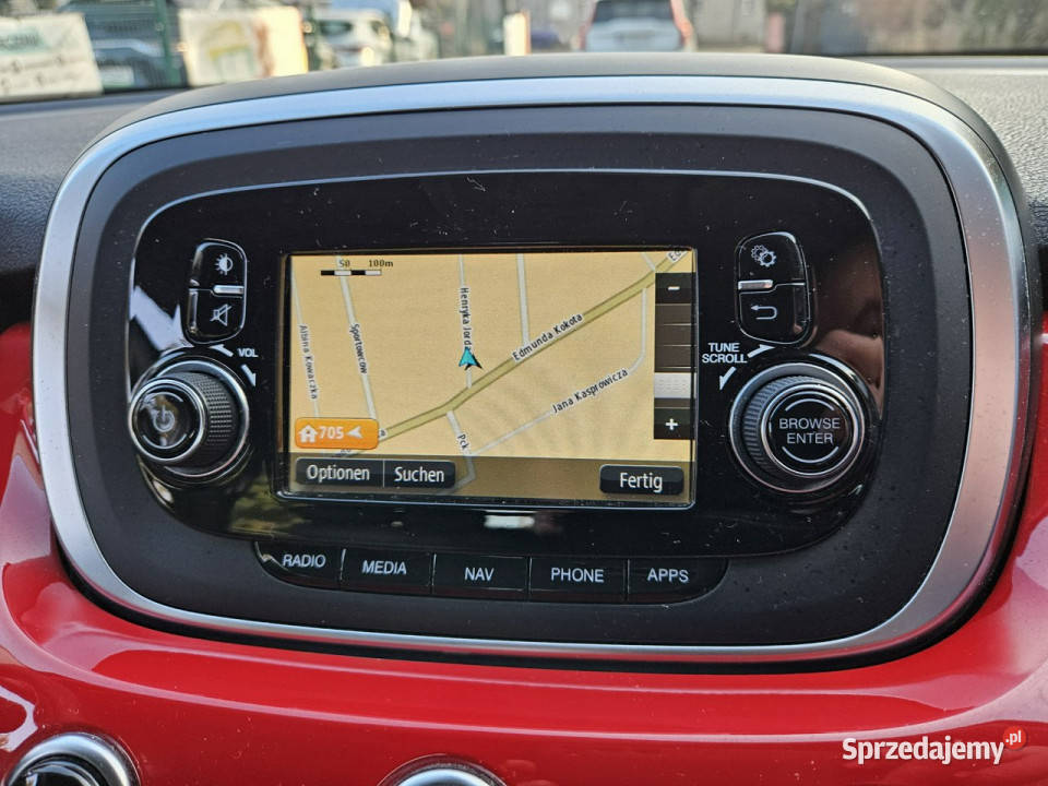 Fiat 500x Nawigacja Klimatronic x 2 Tempomat aluminiowe felgi Ruda Śląska