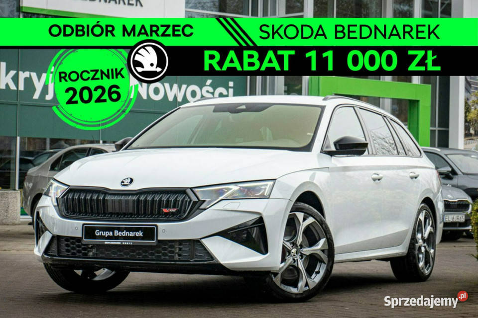 koda Octavia Combi RS 20 TSI 265 DSG Odbiór w podgrzewane fotele Łódź