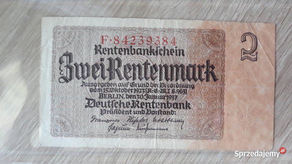 2 Marki Niemcy 1923 r seria ABCDEFGJ Konin