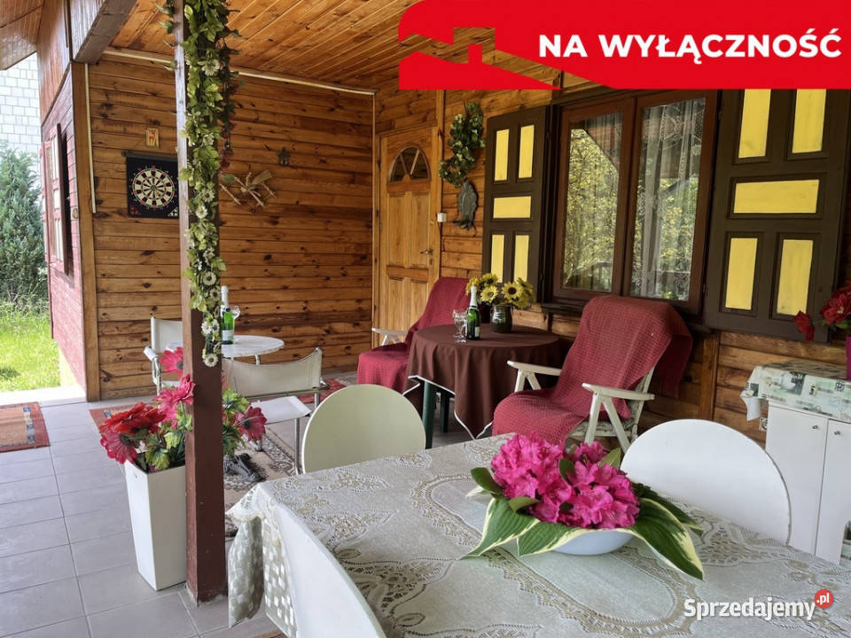 Dom wykonany z drewna w Lipie Miklas gm Lipsko wolnostojący mazowieckie Lipa-Miklas sprzedam