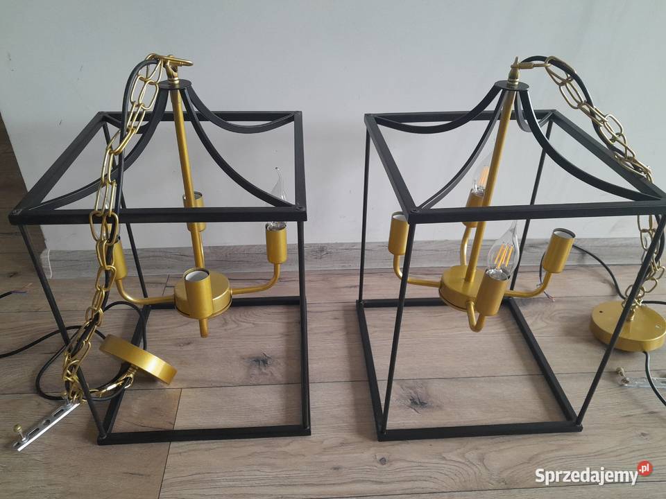 Dwie lampy rustykalne Dom i Ogród Grabowiec