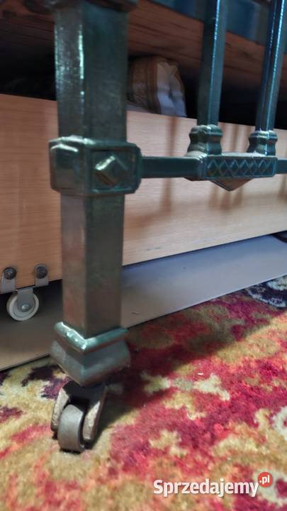 zabytkowe łóżko stalowe secesyjne ozdobne Warszawa