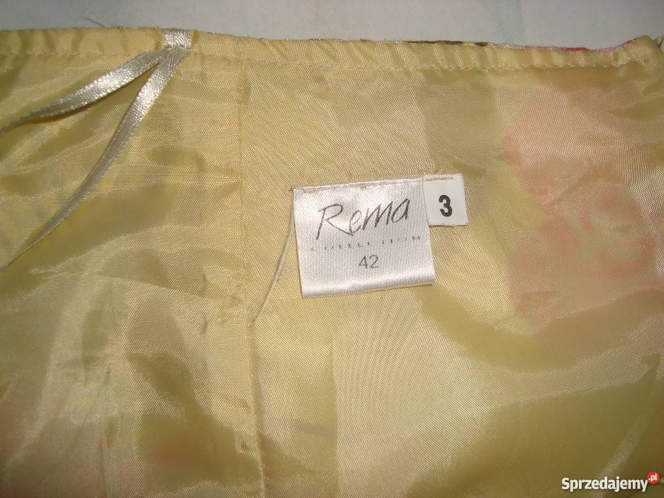 Spódniczka REMA żółta w kolorowe kwiatki Ostrołęka