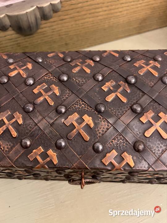 Szkatułka górnicza pamiątka Bytom