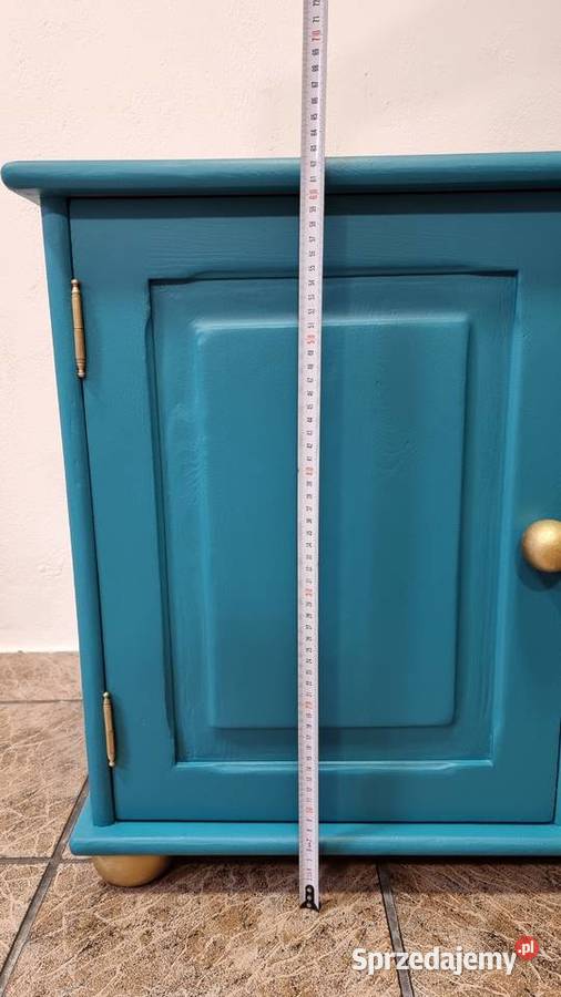Komoda bieliźniarka drewniana turkus handmade Komody Kwidzyn