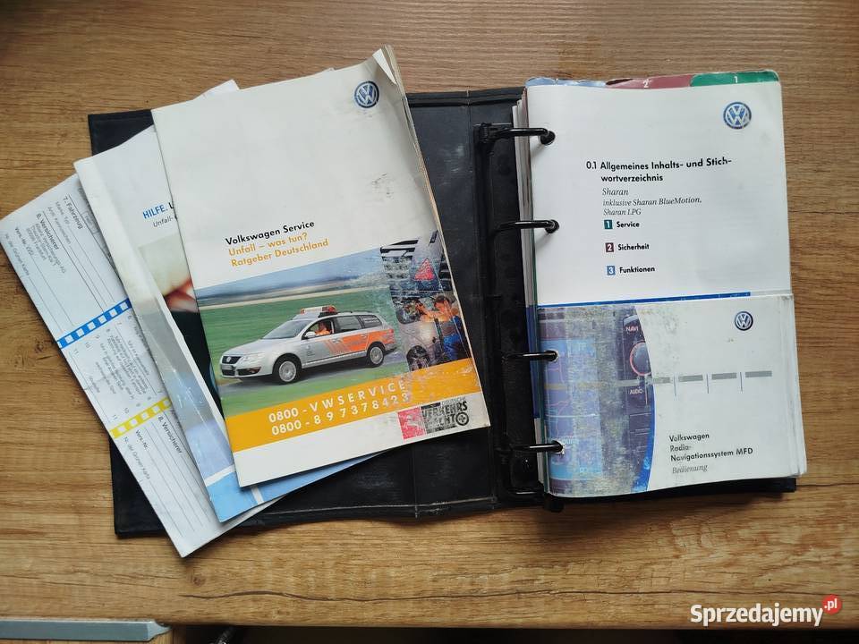 VW Sharan I książka instrukcja obsługi Oryginał