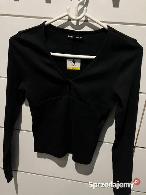 czarna bluzka xxs 32 sinsay Toruń