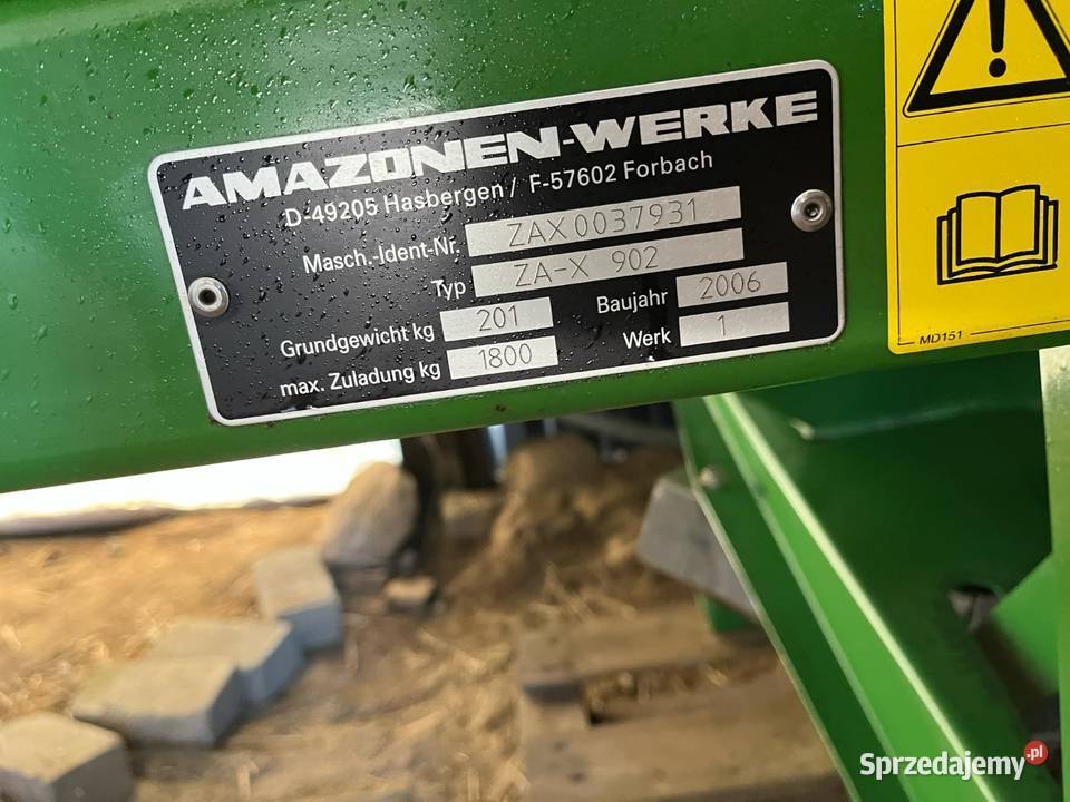 Rozsiewacz amazone do nawozów nieuszkodzony Rozsiewacze nawozów Łomża sprzedam