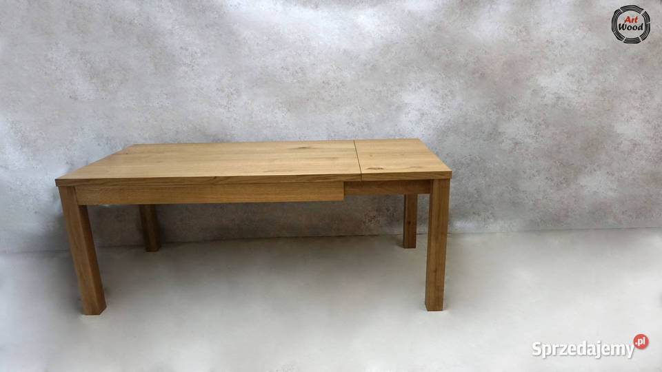 Stół dębowy rozkładany dostawki pod blatem małopolskie Nowy Sącz