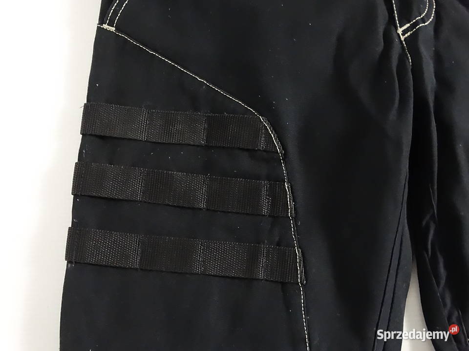 Spodnie Techwear Tactical Czarne z kontrastowymi Pozostałe Biłgoraj