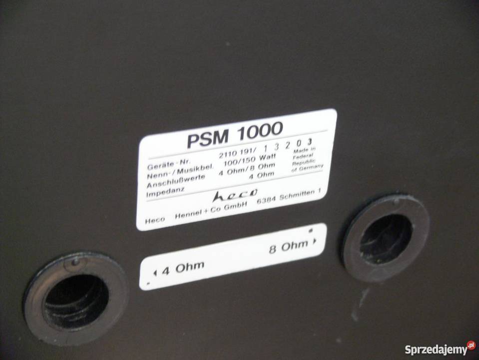 Monitory Heco PSM1000 Vintage WYSYŁKA Słuchawki i głośniki Jasło