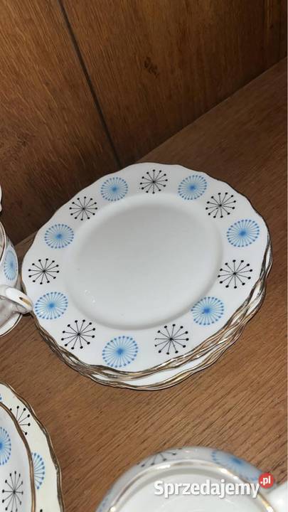 Filiżanka z talerzykiem deserowym Colclough Gdańsk