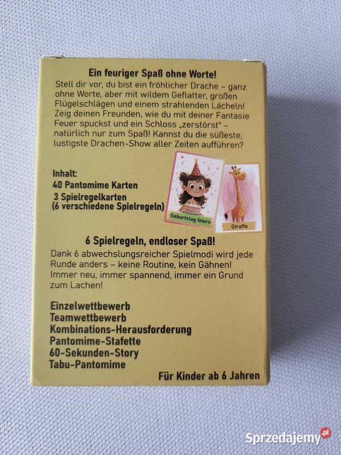 OUTLET Karciana gra pantomima niemiecku śląskie