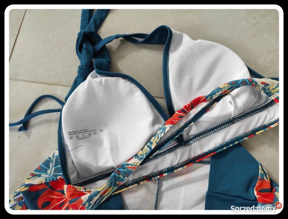 Strój kąpielowy dwuczęściowy wysoki stan XL 42 mazowieckie Płock
