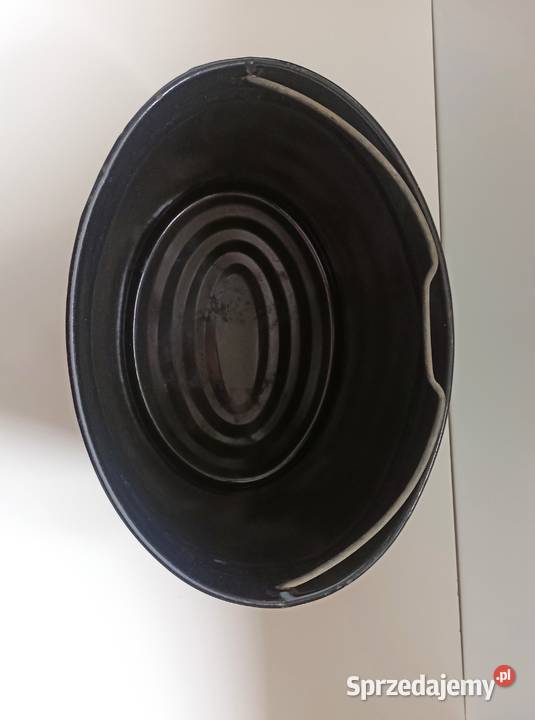 Wiadro owalne z PRL vintage