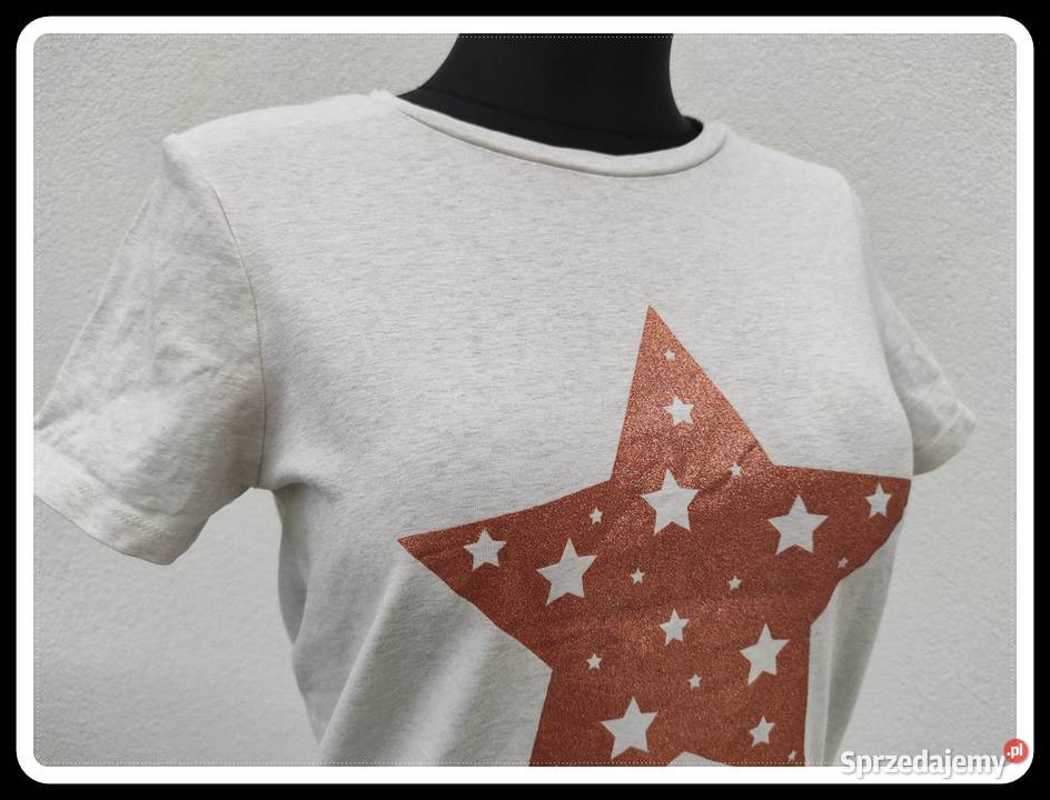 Koszulka tshirt z gwiazdą Next 36 S Bez wzoru Bluzki i koszule