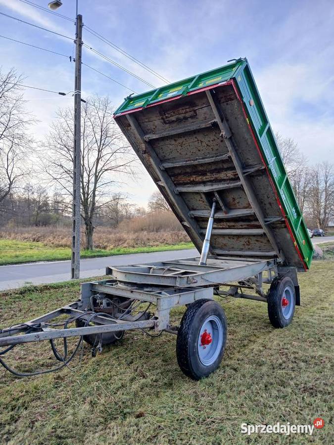 Przyczepa wywrotka d47 zarejstrowana nieuszkodzony Rzgów