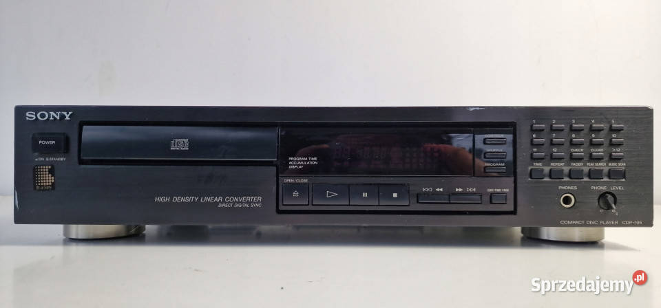 SONY odtwarzacz CD player CDP 195 CDP195 Odtwarzacze CD i MD Elektronika Międzychód
