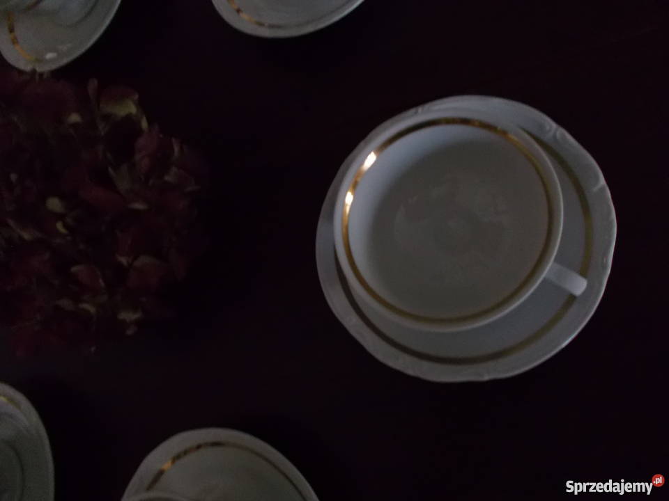 Chodzież Komplet Porcelanowy Do Kawy PRL Porcelana i szkło Szczecin sprzedam