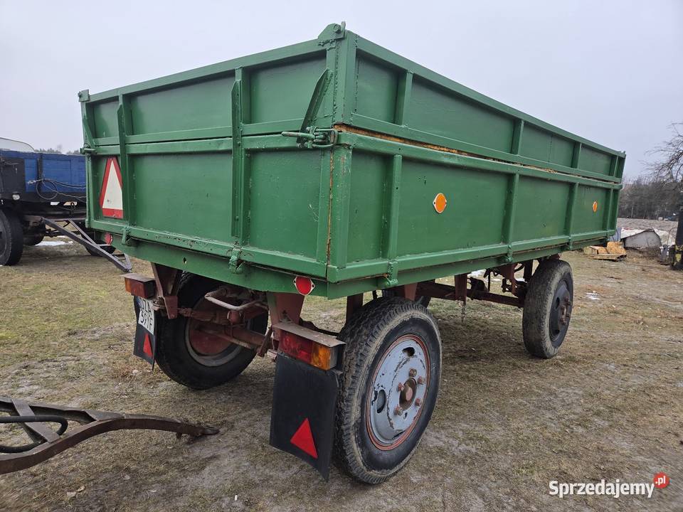 Przyczepa rolnicza sanok Zarejestrowana sztywna Złoczew