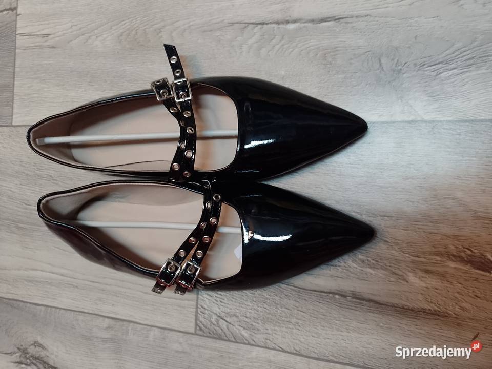 40 Czarne baleriny wieczorowe z zapięciem NOWE małopolskie