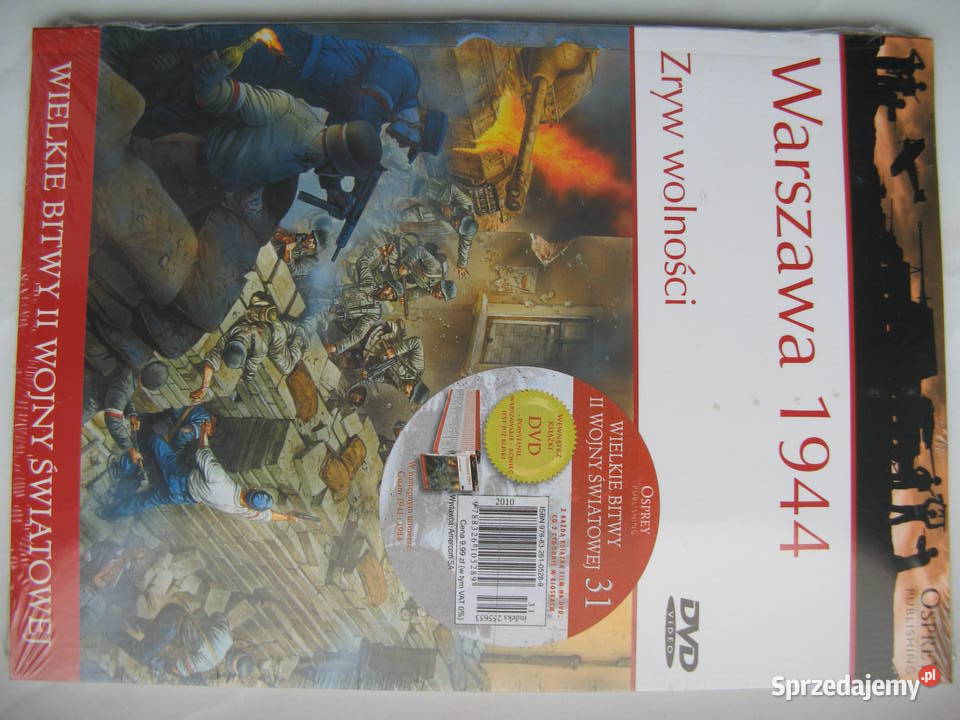 Osprey: Warszawa 1944, książka + film DVD, Nowa!