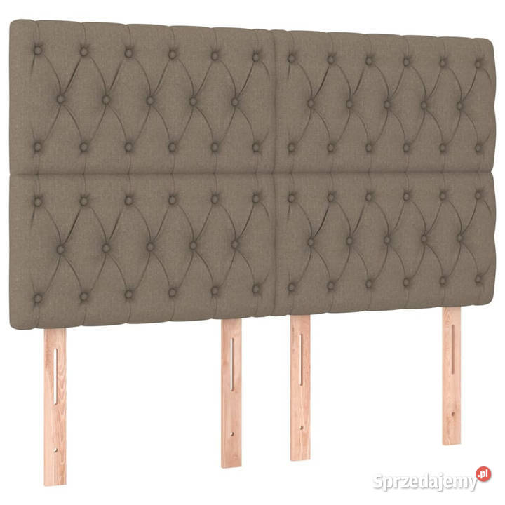 Zagłówek do łóżka z LED taupe 160x7x118128 Warszawa