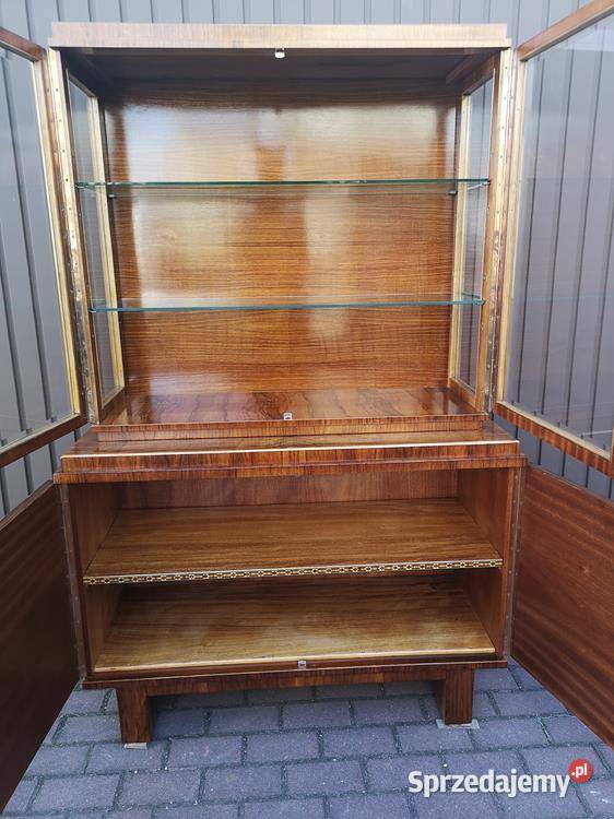 Witryna Serwantka ARTDECO Orzech Politura Stara Swarzędz