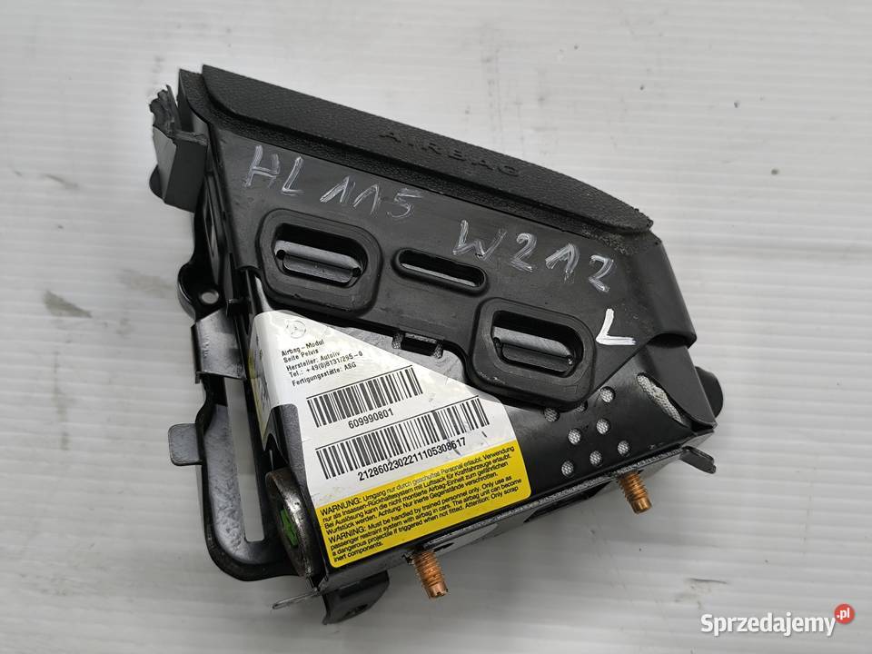 PODUSZKA FOTELA AIR BAG LEWA EKLASA W212 Poduszki powietrzne wielkopolskie sprzedam