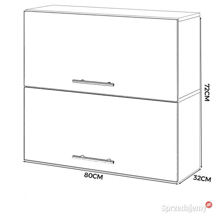 Szafka Kuchenna Wisząca Klapowa Modułowa 80 80cm Elbląg