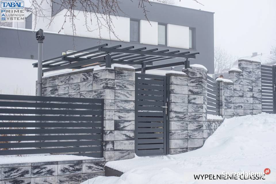 Nowoczesna furtka aluminiowa KOMPLETNA szybka Lublin