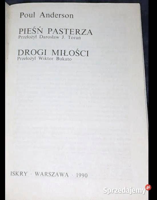 Pieśń pasterza Poul Anderson Rok wydania 1990 lubelskie Chełm